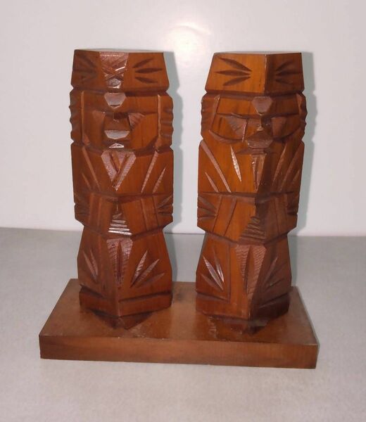 北海道 木彫り 置物 民芸品 アイヌ オブジェ 木製