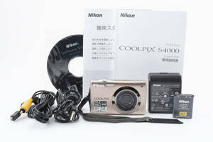 ★美品★ Nikon COOLPIX S4000 ゴールド　コンパクトデジタルカメラ ニコン クールピックス #0352