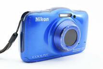 ★動作OK★ Nikon COOLPIX S32 ブルー　コンパクトデジタルカメラ ニコン クールピックス #0382_画像4