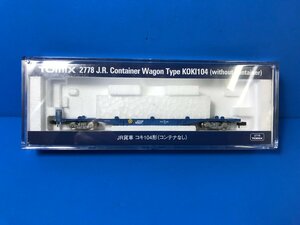 4D122　Nゲージ　TOMIX　トミックス　品番2778　JR貨車　コキ104形　コンテナなし