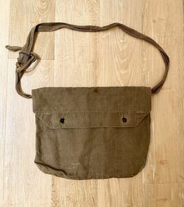 30s 40s Vintage French Army Bread Bag フランス軍 ブレッドバッグ ショルダーバッグ ヴィンテージ