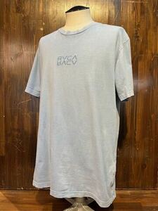 L210 メンズ Tシャツ RVCA ルーカ ブルー 水 半袖 刺繍 ロゴ サーフ SURF ストリート / M 全国一律送料370円 