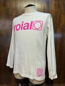 L182 メンズ Tシャツ roial ロイアル 長袖 ロンT ホワイト ロングスリーブ プリント サーフ SURF 小さいサイズ / S 全国一律送料520円 