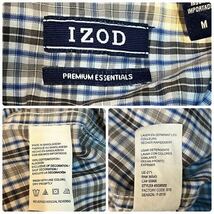 L176 メンズ シャツ IZOD アイゾッド マルチカラー チェック 柄 薄手 カジュアル / M 全国一律送料520円_画像2