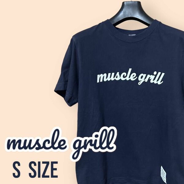 muscle grill レディース 半袖 Tシャツ ネイビー Sサイズ