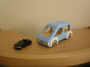 [ original work ] handmade wooden toy ~ original car (ko Logo ro) work No.890