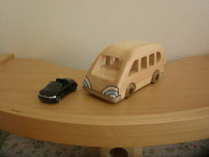 [ original work ] handmade wooden toy ~ original car (ko Logo ro) work No.894