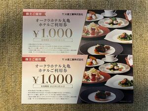 ★送料無料★大倉工業 株主優待券 2000円分