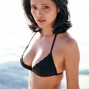 ◇◇水沢アキ　黒ブラジャー　A1ポスター