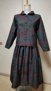  old cloth kimono ground * Ooshima pongee * remake * handmade * blouse & skirt * hand made 