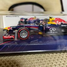 ミニチャンプス1/43 レッドブルレーシングRB9 ファイナルグランプリブラジルGP2013 M.ウェバー訳あり品_画像8