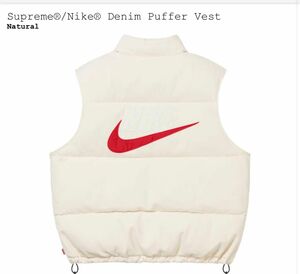 Supreme x Nike Denim Puffer Vest 