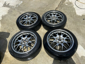 BBS RG-R RG714 17×7.5J+48 100/5H 　 215/45R17 　４本セット　傷あり　プリウス　レガシィ　86　ウィッシュ