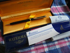 未使用　長期保管品　フランス製　WATERMAN/ ウォーターマン IDEAL /イデアル　ボールペン　ブラック＆ゴールド