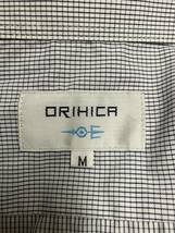 ORIHICA オリヒカ 半袖 ボタンダウン シャツ M ノンアイロン グレー チェック ビジネス ドレス ワイシャツ xpv _画像5