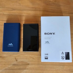 Sony Walkman NW-A306 32GB ブラック 純正ケース、ガラスフィルム付き 超美品の画像1