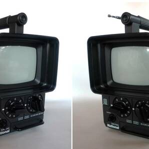 【通電確認】ナショナル 5型ブラウン管白黒テレビ TR-509Ab ■ACアダプター・アンテナ整合器 セット ／usedの画像3