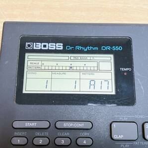【BOSS 小型リズムマシン Dr.Rhythm DR-550♪】ドラムマシン/現状品/通電OK/S64-191の画像6