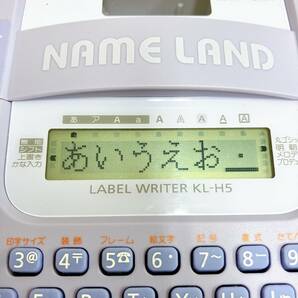 【CASIO NAME LAND カシオ ネームランド「KL-H5-BU」ラベルライター】通電OK/T64-145の画像4