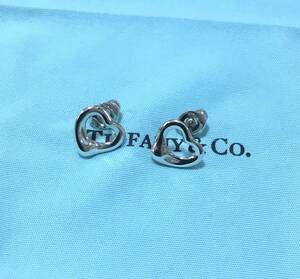 TIFFANY&Co.　ティファニーオープンハート ＳＶ925　シルバーピアス