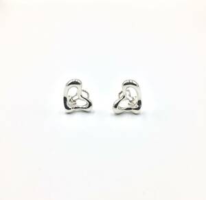 Tiffany&Co. &Co. Tiffany Open Heart silver SV925 earrings 