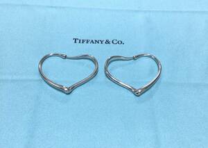 TIFFANY&Co.　ティファニー　オープンハート フープ シルバーＳＶ925ピアス