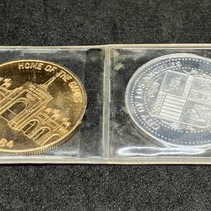 アメリカ 記念硬貨セット 2枚 ロサンゼルスメモリアルコロシアム 1932-1984の画像2