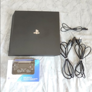 PS4 Pro ジェット ブラック 1TB CUH-7000B コントローラー 新品 CUH-ZCT2J プロ プレステ 純正