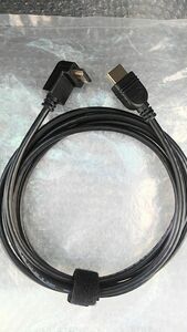 【未使用】HDMI ケーブル 約3m 差込み角度変換 L型　High Speed Cable 