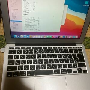 Apple MacBook Air 2013 A1465 corei5 SSD256GB(非純正) メモリ4GB macOS Big sur バッテリー　38回ACアダプターあり　60W