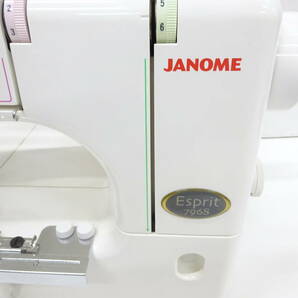 JANOME ジャノメ 796型 Esprit 796S ロックミシン フットコントローラー付き 現状品 M4114の画像6