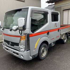 !!!1万円スタート!!!★ニッサンアトラス Wキャブ 平ボディ★パートタイム４WD★５MT★ZD30DDTi ターボ★内装良好★の画像2