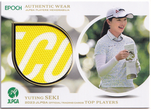 【セキ ユウティン/50枚限定】2023 EPOCH JLPGA 女子プロゴルフ TOP PLAYERS ウエア 10/50