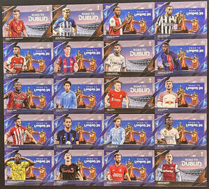 2023-24 Topps UEFA Club Competitions Road to Final Complete 20 Card set #Grealish #Camavinga