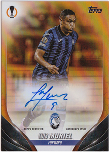 【ムリエル/Luis Muriel】2023-24 Topps UEFA Club Competitions Auto 直筆サイン Orange /25