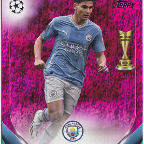 【アルバレス/Julian Alvarez】2023-24 Topps UEFA Club Competitions Pink Sparkleの画像1