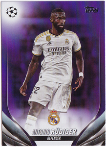 【リュディガー/Antonbio Rudiger】2023-24 Topps UEFA Club Competitions Purple /299