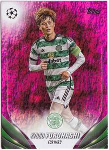 【古橋亨梧/Kyogo Furuhashi】2023-24 Topps UEFA Club Competitions Pink Sparkle