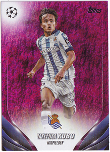 【久保建英/Takefusa Kubo】2023-24 Topps UEFA Club Competitions Pink Sparkle