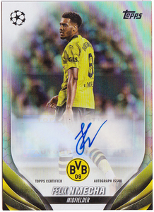 【ヌメチャ/Felix Nmecha】2023-24 Topps UEFA Club Competitions Auto 直筆サイン