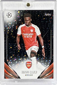 【サカ/Bukayo Saka】2023-24 Topps UEFA Club Competitions Icy Black /10