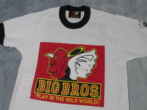 《激レア・新品》原宿BIG BROS　B天　エンジェル＆デビル　リンガー　Tシャツ　アメカジ　50’ｓ風