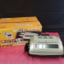 ★未使用保管品 YAMAZEN ワイドグリル NFR-1100 ハイパワー1100w 2012年製 両面焼き 魚焼き器 フィッシュロースター 調理器具 156-40_画像1