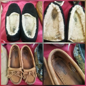 ◎【レディースシューズ まとめ売り】ニューバランス UGG MINNETONKA アシックス ウォーキングシューズ 状態 サイズ 込み込み 153-56の画像4