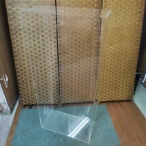 ◎【大型 アクリルケース】中古品 目安サイズ110×50×25cm アクリル 資材 DIY 収納 ディスプレイ など 蓋(上部)無しタイプ 162-17_画像1