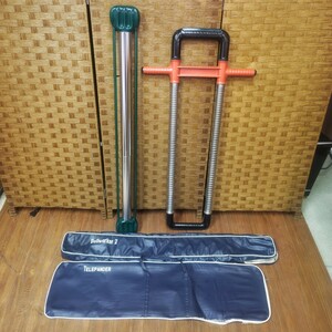 *[ training supplies set sale ].tore training Showa Retro TELEPANDER Bullworker former times .tore goods 2 point together 162-21