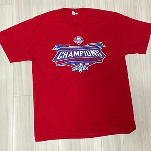 MLB2008ワールドシリーズ Tシャツ、フィラデルフィアフィリーズ、USサイズL、ユーズド品洗濯済です。 