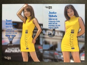 栗山由美　柴田純子　GALS PARADISE 2001　217・218　レースクイーン トレカ トレーディングカード ギャルズパラダイス ギャルパラ