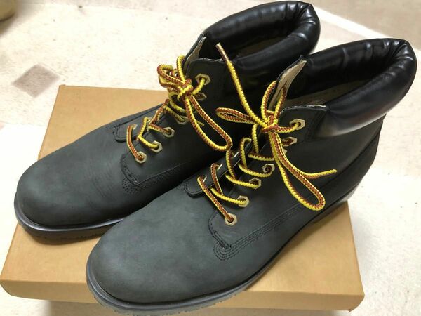 値下げ　ホーキンス　HL49014 LACE UP BOOT ブラック レザーブーツ レースアップ　26cm