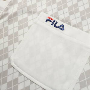 893■大きいサイズ FILA GOLF ゴルフ アーガイルチェック半袖ボタンダウンシャツ/4L 【送料300円】の画像7